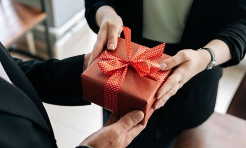 Gift-giving helps humanize companies and sends a powerful message to gift recipients: “We care about you.”